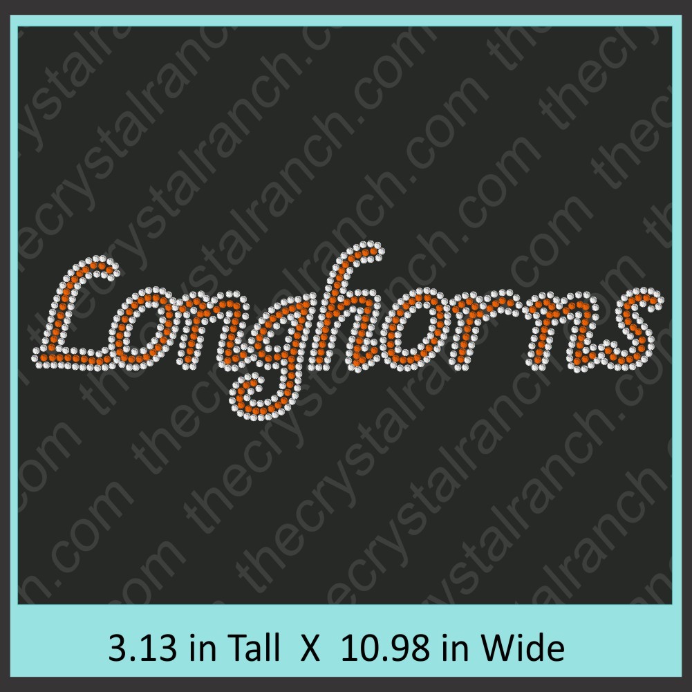 Longhorns Rhinestone Transfer CRT321