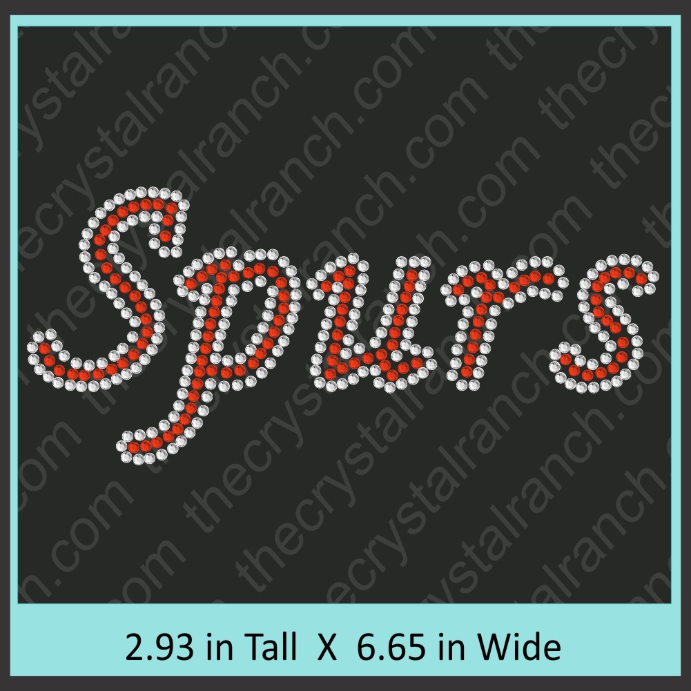 Spurs Rhinestone Transfer CRT322