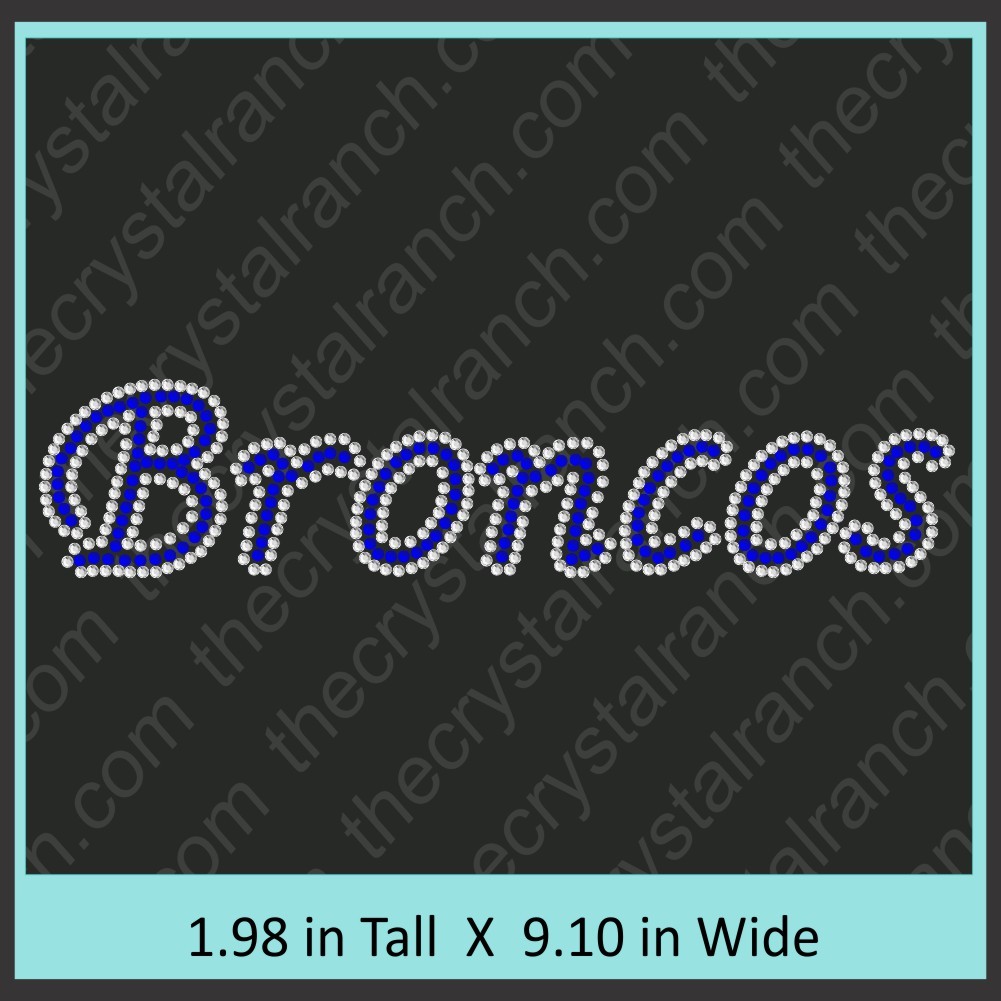 Broncos Rhinestone Transfer CRT324