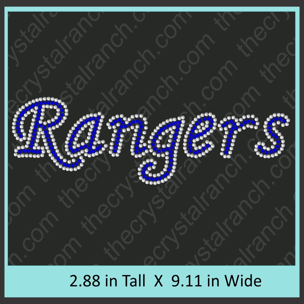 Rangers Rhinestone Transfer CRT328