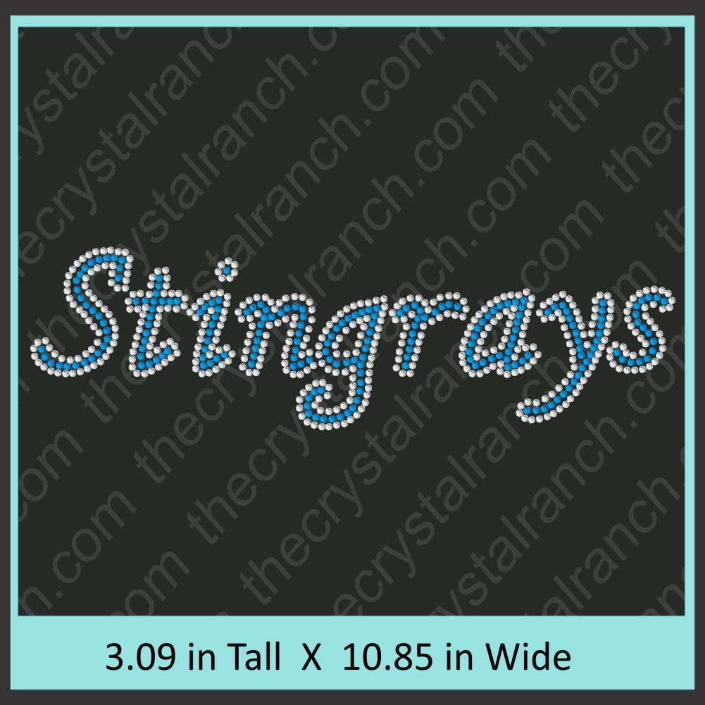 Stingrays Rhinestone Transfer CRT332
