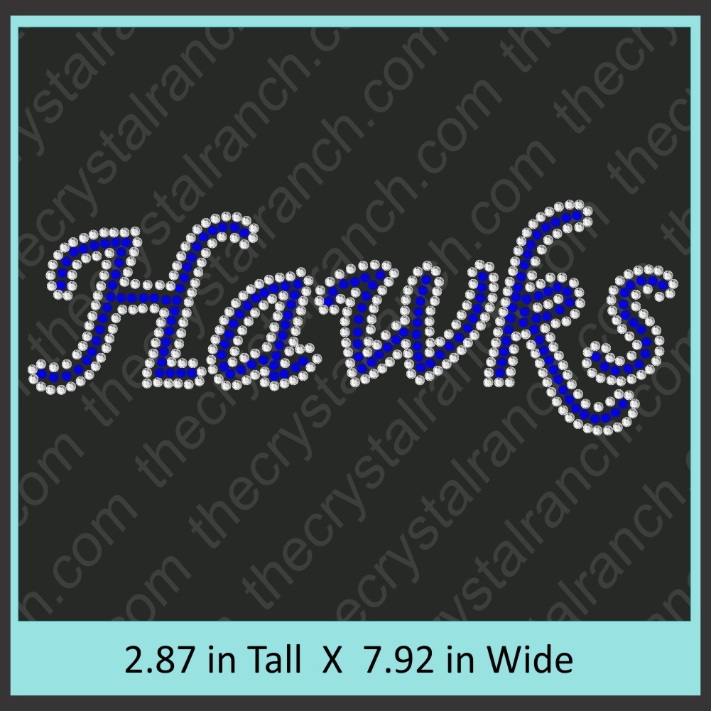 Hawks Rhinestone Transfer CRT335