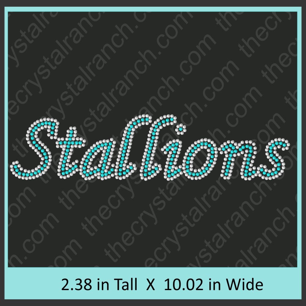 Stallions Rhinestone Transfer CRT339