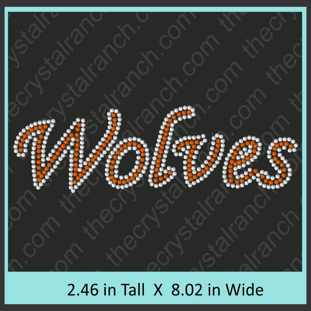 Wolves Rhinestone Transfer CRT347