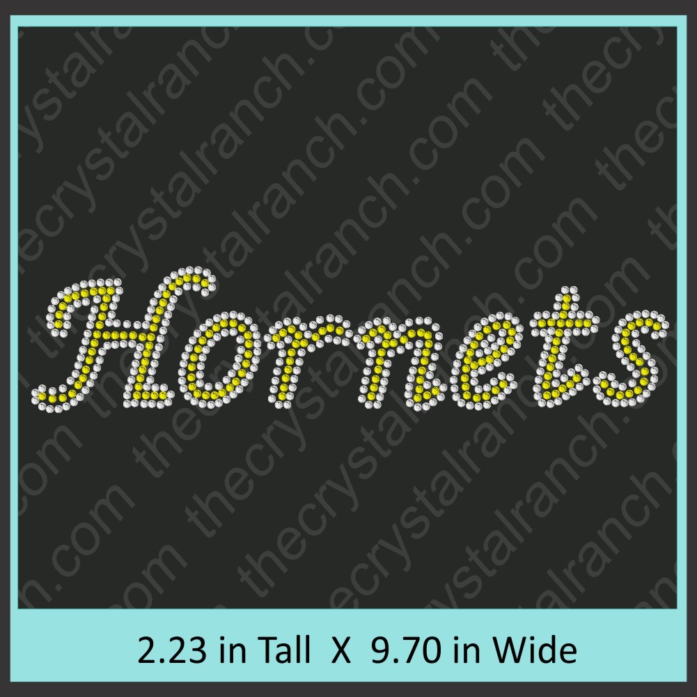 Hornets Rhinestone Transfer CRT351
