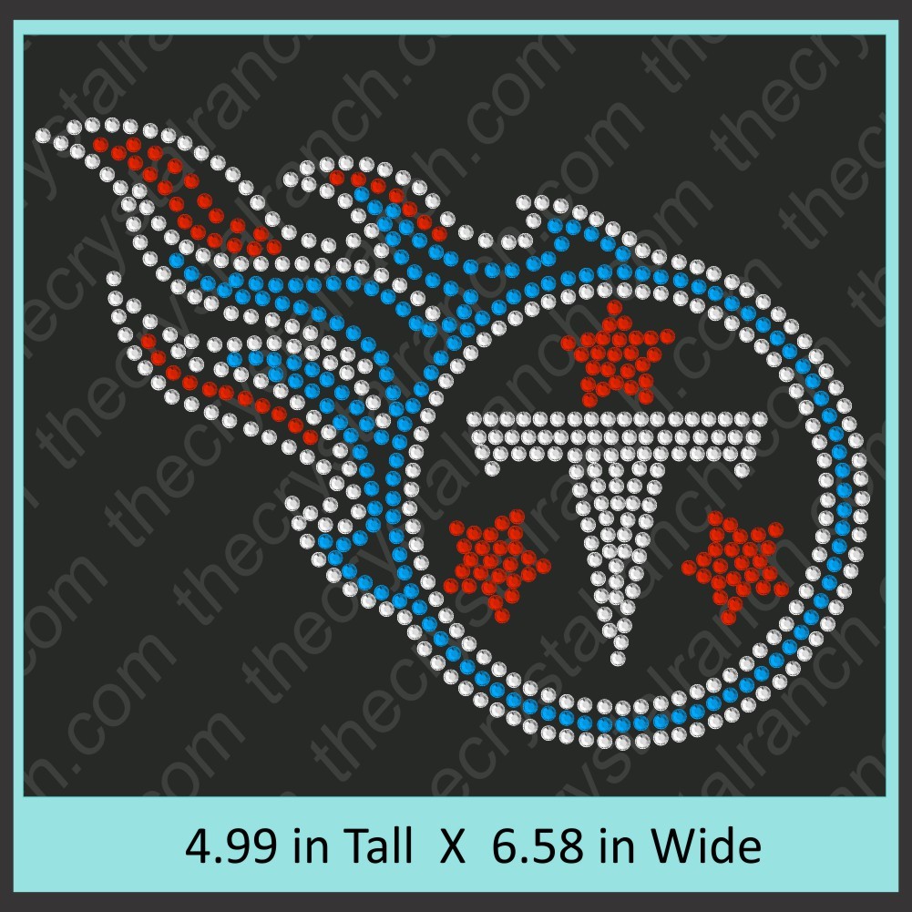 Titans Rhinestone Transfer CRT355