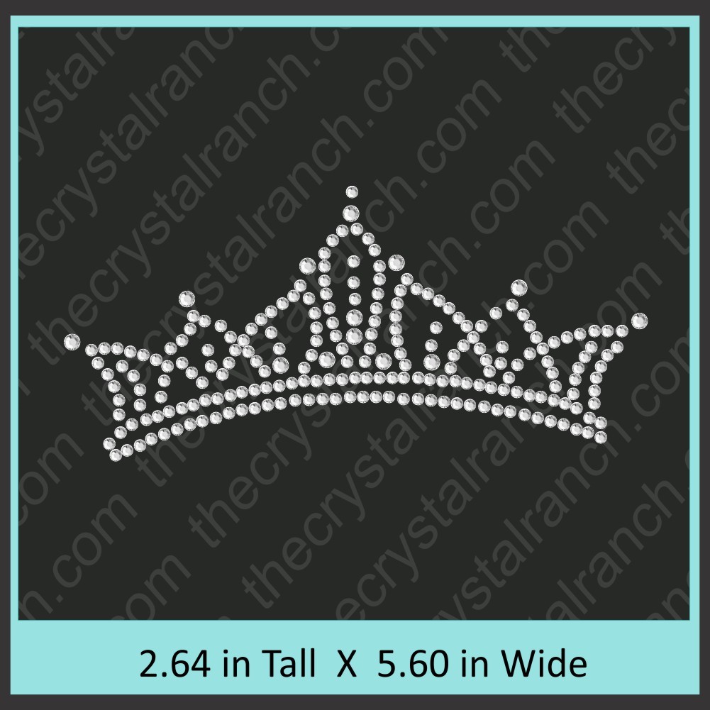Tiara Rhinestone Transfer CRY023c