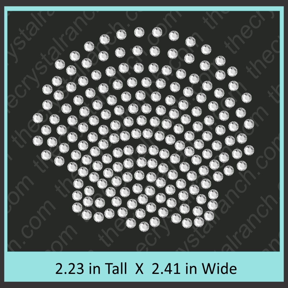 Shell Rhinestone Transfer CRY046c