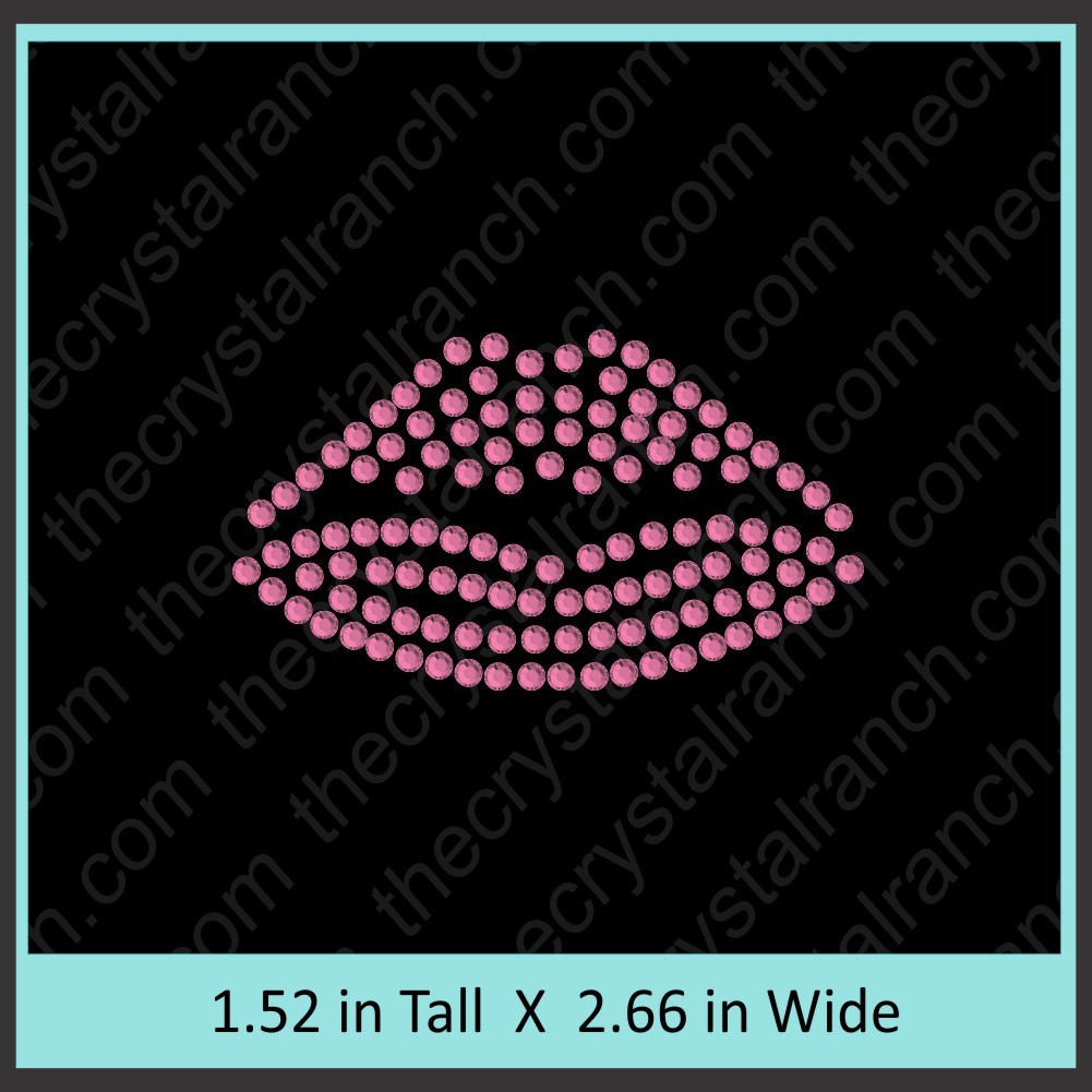 Lips Rhinestone Transfer CRY145