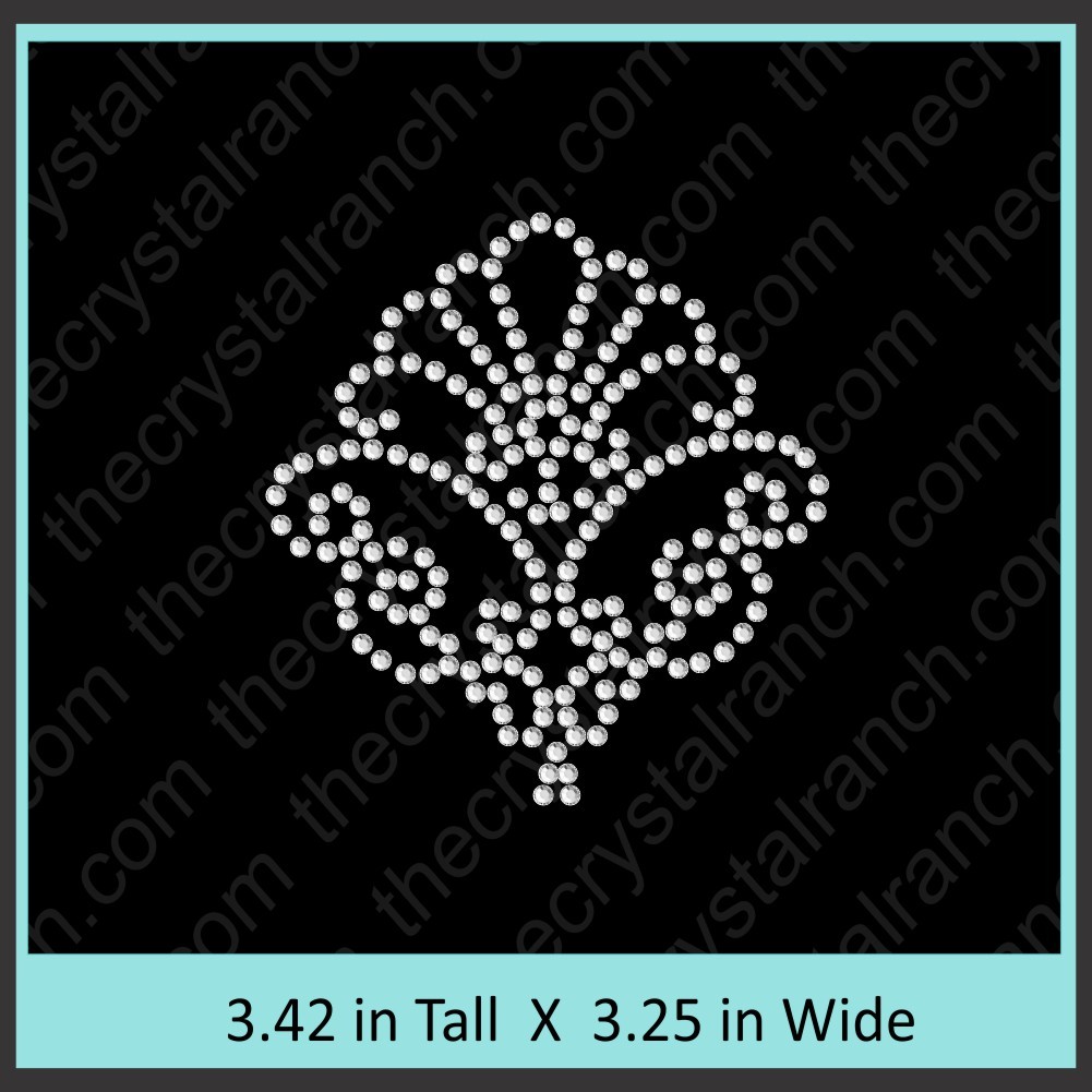 Shell Rhinestone Transfer CRY151c