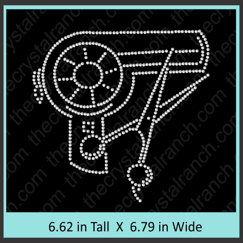 Blow Dryer Rhinestone Transfer CRY162