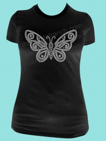 Butterfly Rhinestone Tee TA107