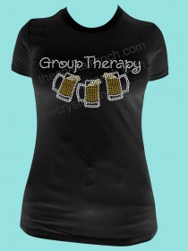 Group Therapy Beer Rhinestone Tee TB029 