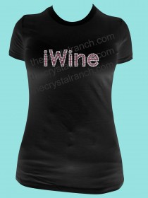 iWine Rhinestone Tee TB056