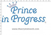 Prince in Progress Rhinestone Transfer CRF005