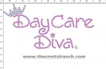 DayCare Diva Rhinestone Transfer CRF010