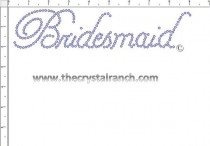 Bridesmaid Rhinestone Transfer CRF015