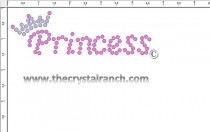 Princess Rhinestone Transfer CRF020