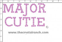 Major Cutie Rhinestone Transfer CRF026
