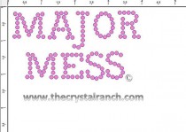 Major Mess Rhinestone Transfer CRF027