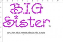 Big Sister Rhinestone Transfer CRF049