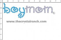 Boy Mom Rhinestone Transfer CRG078