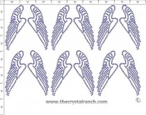 Wings - Petite (6) Rhinestone Transfer CRK017