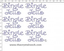 Bingle Jells - Petite (6) Rhinestone Transfer CRK033