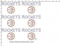Rockets - Petite (6) Rhinestone Transfer CRK040cs