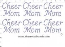 Cheer Mom - Petite (6) Rhinestone Transfer CRK047