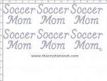 Soccer Mom - Petite (6) Rhinestone Transfer CRK048