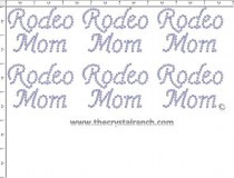 Rodeo Mom - Petite (6) Rhinestone Transfer CRK054