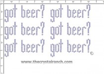 Got Beer? - Petite (6) Rhinestone Transfer CRK145