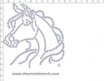 Horse Rhinestone Rhinestone Transfer CRR001