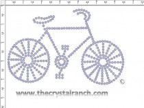 Bike Rhinestone Transfer CRS257