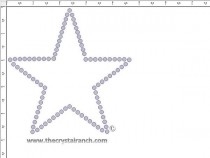Star 5" Rhinestone Transfer CRT020