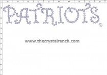 Patriots Rhinestone Transfer CRT204