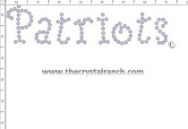 Patriots Rhinestone Transfer CRT205
