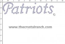 Patriots Rhinestone Transfer CRT206