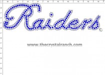 Raiders Rhinestone Transfer CRT210