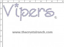Vipers Rhinestone Transfer CRT240