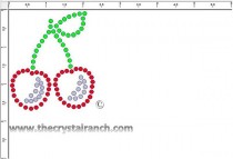 Cherries Rhinestone Transfer CRY130ck