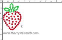 Strawberry Rhinestone Transfer CRY155k