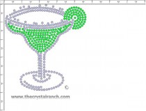 Margarita Rhinestone Transfer CRY200ck