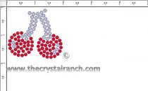 Cherries Rhinestone Transfer CRY210ck