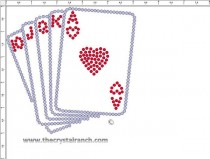 Deck of Cards Rhinestone Transfer CRY272ck