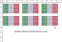 Italian Flag (Small) Rhinestone Transfer CRY273ck