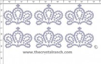 Crown Rhinestone Transfer CRY004c