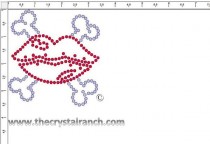 Lips and Crossbones (Small) Transfer CRY015cs