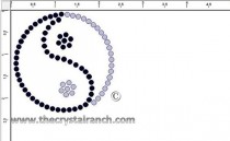 YingYang Rhinestone Transfer CRY064c